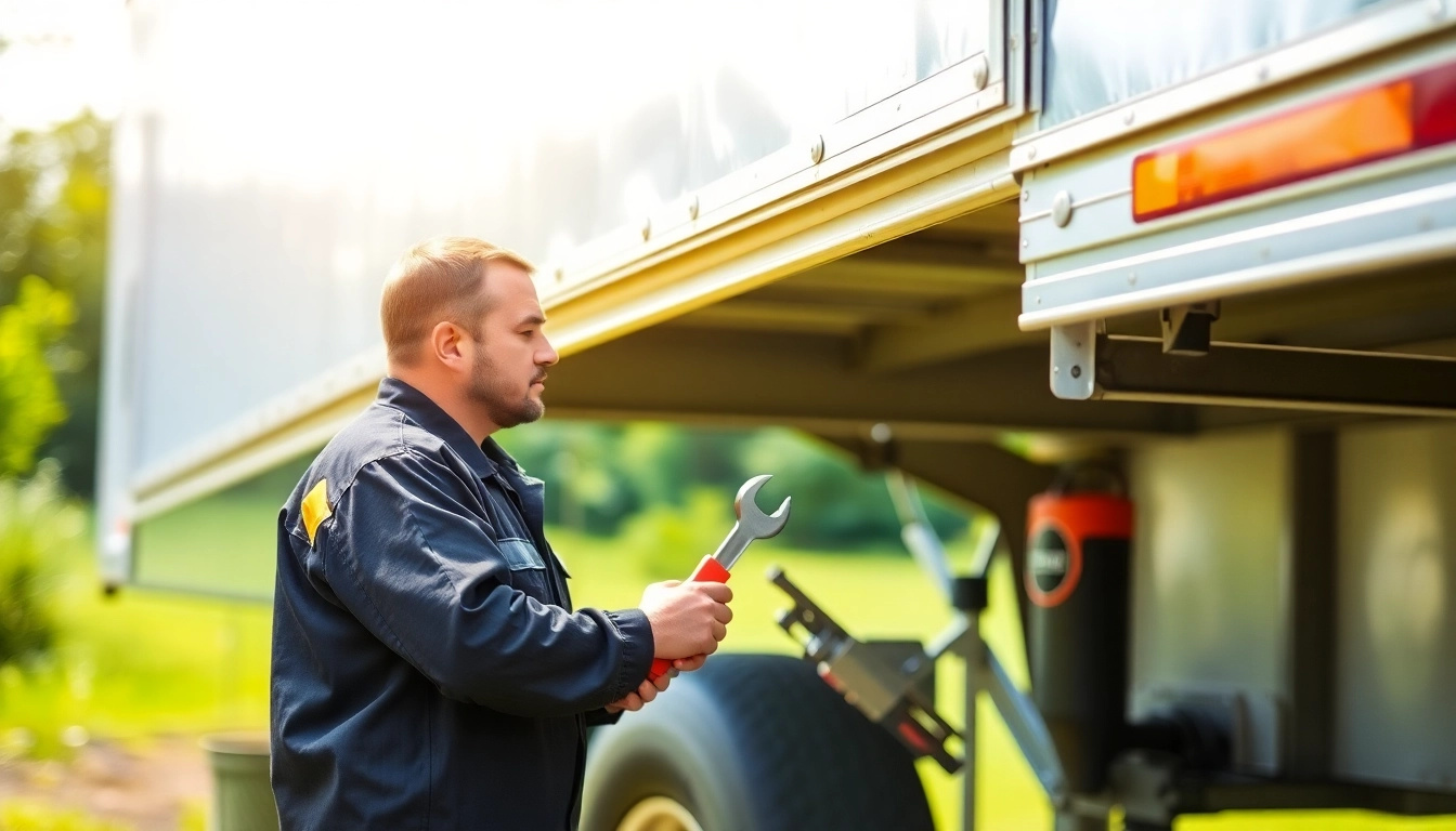 Mobile mechanic for trailers and buses diagnosing issues efficiently on-site.