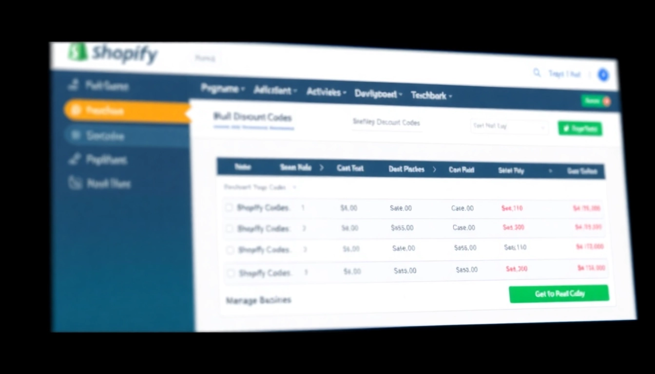 Generate Shopify bulk discount codes efficiently with a detailed dashboard interface